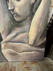 pablo picasso signed stamped oil painting