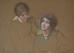 SIMEON SOLOMON-British Realist-Original Signed Watercolor-Figure Study-c. 1890