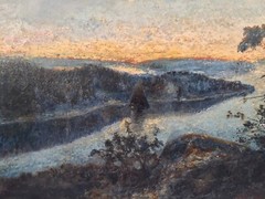 Listed Swedish Artist Nils Asplund (1874-1958) Signed Tonalist Oil Painting