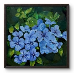 ABSTRACT HYDRANGEA PAINTING 5×5 GESSO BOARD wall art home decor