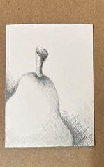 ACEO Original Pencil Drawing Graphite Pear Fruits Foodie Kitchen Culinary Art