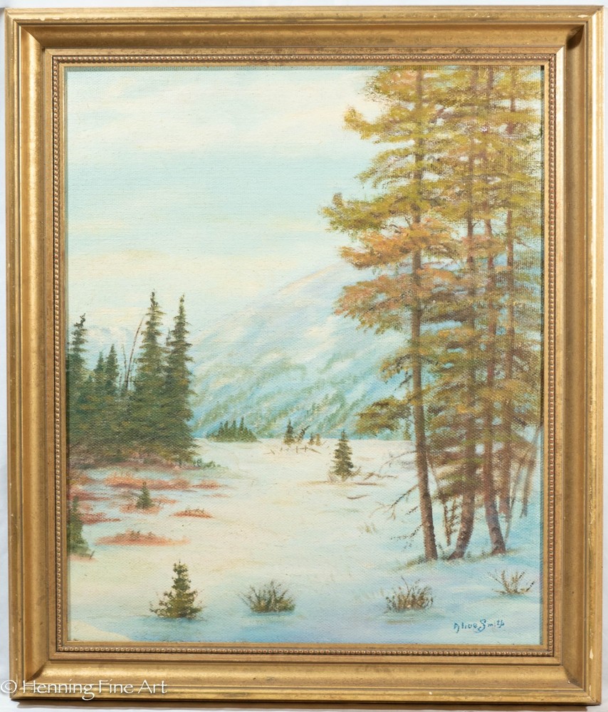 Stunning Canadian Impressionist Painting by Alice Smith North Pine B.C. Fine!