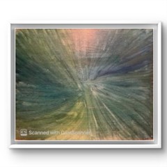 BLESSED#317 Abstract 11×14 Original Oil Canvas Board Colorful Art