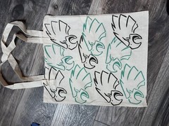 philadelphia eagles tote bag
