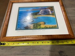 Edgardo Garcia ll Hawaiian Artist Pencil Signed Print Framed “Dreams Come True”