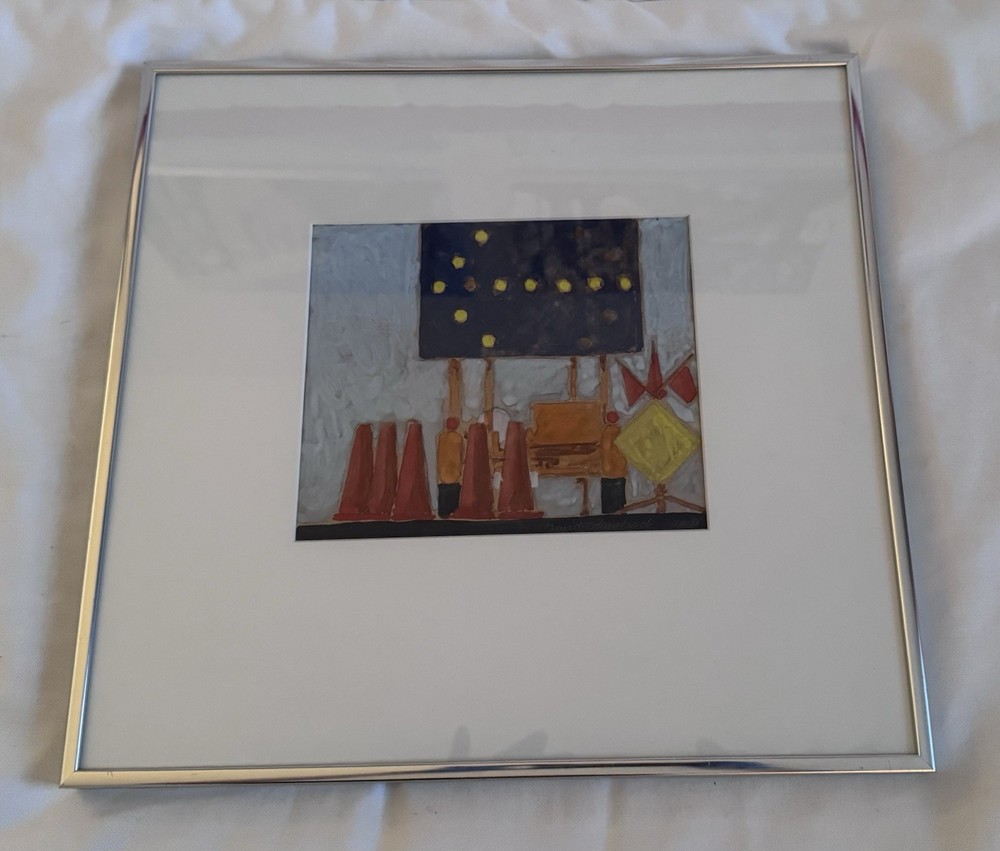 David Stainback „Merge“ Original Signed Painting Framed Contemporary Art VA