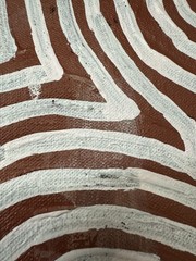 George “Hairbrush” Tjungurrayi 💕💕Aboriginal Art 96cm X 92cm COA Inc GHT01