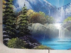 Mountain Landscape North Carolina Oil On Board Painting Signed