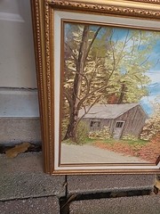 Idell Ellingwood 16×20 Oil Painting Framed 21×25 Ornate Frame