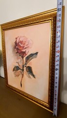 „Painterly Rose Study II“ Painting Print ** Preowned, Beautiful**