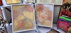 ORIGINAL ABSTRACT TEXTURED PAINTINGS CALLED „BREAKTHROUGH“ BY YME SET