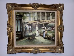Flower Vendors M801 Painting By L Mannet