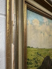 Paul Pützhofen-Hambüchen : Manor House By The Lake , Oil On Canvas, Signed