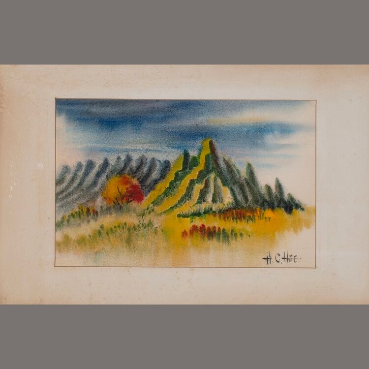 RARE HAWAII HON CHEW HEE WATERCOLOR