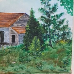 Original Signed Painting „Last Fish House on the Indian River“ 1970