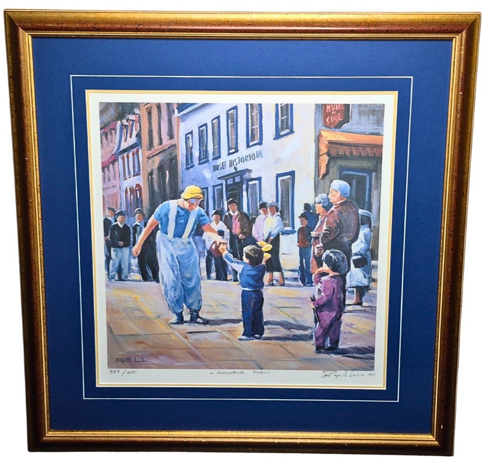 Raynald Leclerc Pencil Signed Lithograph Print 337/475 IAF Framed Canadian Art