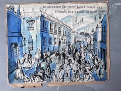 Claire Lise MONNIER (1894-1978) People, City – Drawing Original signed