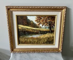 Richard K. Collopy Original Acrylic Landscape 8×10 Painting 14.5” x 12.5” Frame