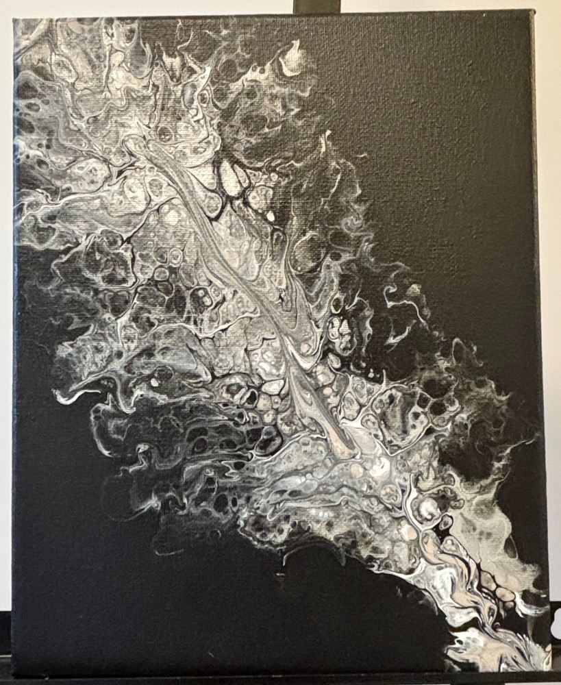 Original Acrylic Abstract Textured Painting On Canvas 8×10