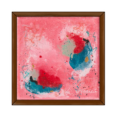 Muse Era Abstract Flow 4×4 Original Art Multi Color Expressionism Home Decor