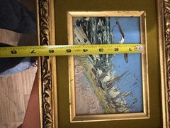 MCM Morris Katz Signed Oil Painting Featuring Seagull. Signed On Back As Well