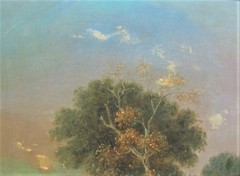 Fine Antique S.D. COLKETT ORIGINAL ENGLISH Oil Painting of COTTAGE, circa 1840s