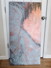 Acrylic Abstract Painting on Canvas- 48″ x 24″