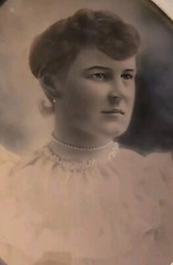 Antique 1890s Large Hand Painted Pastel Chalk Portrait Framed