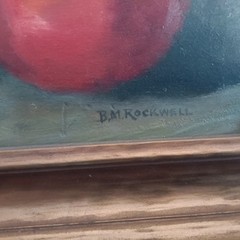 Bessie Marsh Rockwell Still Life Painting Oil On Board