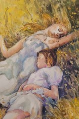 Summer,Original watercolor painting,Youth,Contemporary, Size,10″x13″, US, 2025