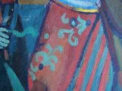 Ukrainian Soviet USSR Oil Painting fauvism Avant-garde portrait figure musician
