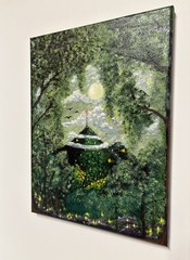Landscape Painting Contemporary art Acrylic on Canvas 12×16 Unframed Signed