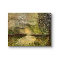 Big Branch Swamp 11×14 ABSTRACT IMPRESSIONISM ART Original Canvas