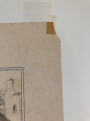 ERNEST ALBERT MELCHERT Signed OLD QUEBEC CITY, CANADA Original Pencil Sketch