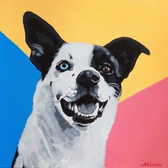12X12 Custom Pet Portraits, Original Art Painted from Your Pet’s Photograph