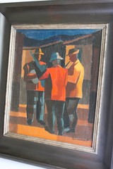 FERNANDO P 1917-2005 OIL PAINTING ON CANVAS SIGNED BRAZILIAN MASTER MODERNISM