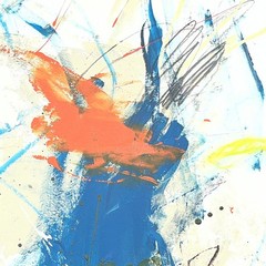 Original Mixed Media Abstract Modern Art Painting 18×24 „Volation“ Signed