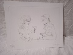Leonor Fini Original Signed Drypoint Monsieur Venus Surrealist Art