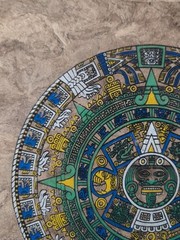 Mexican Art 15 1/2″ X 12″ Amate Bark Painting Hand painted Folk art Calendar