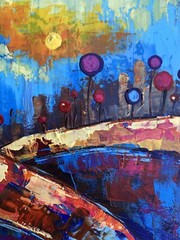 Oil Painting A Chidhood Dream V. Zadorozhnya Unframed Original Art nAAA3330