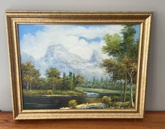 SU Land by C. Freeman – Oil Painting 12″ X 16″ Landscape