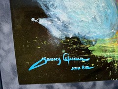 ORIGINAL James Coleman oil painting: „We Are One“. 2 Swans, with COA. Stunning