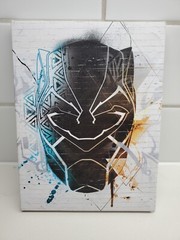 Artissimo Designs Black Panther Printed Canvas – 16.5cm x 22cm x 1.5cm