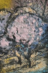 6 inch x 4 inch – Floral Scene – Mixed Media Mini Painting by A. Avila