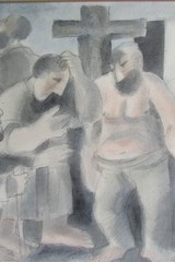 Miroslav Rada Czech artist style of Picasso or Braque mid-century modernist
