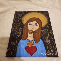 Sacred Heart of Jesus Canvas Painting Wall Art