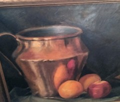 Bessie Marsh Rockwell Still Life Painting Oil On Board