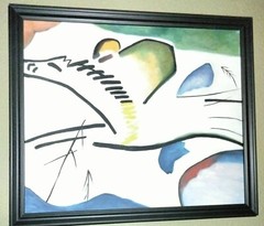 Racing Horse Abstract Wall Decor, Lyrical – Wassily Kandinsky Replica Painting
