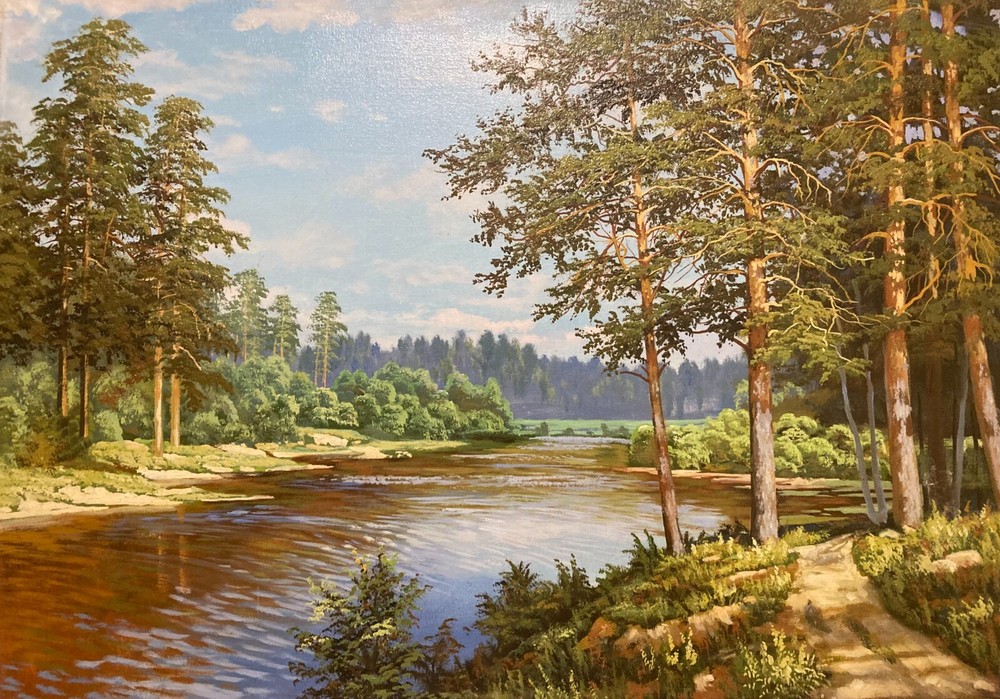 The Fishing Spot (size 19.7×23.5)