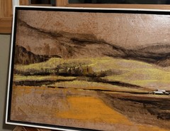 MIDCENTURY MODERN MARTIN TOBIAS Acrylic Collage Original Signed